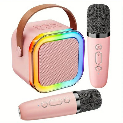 Mini Karaoke Machine With Wireless Microphones